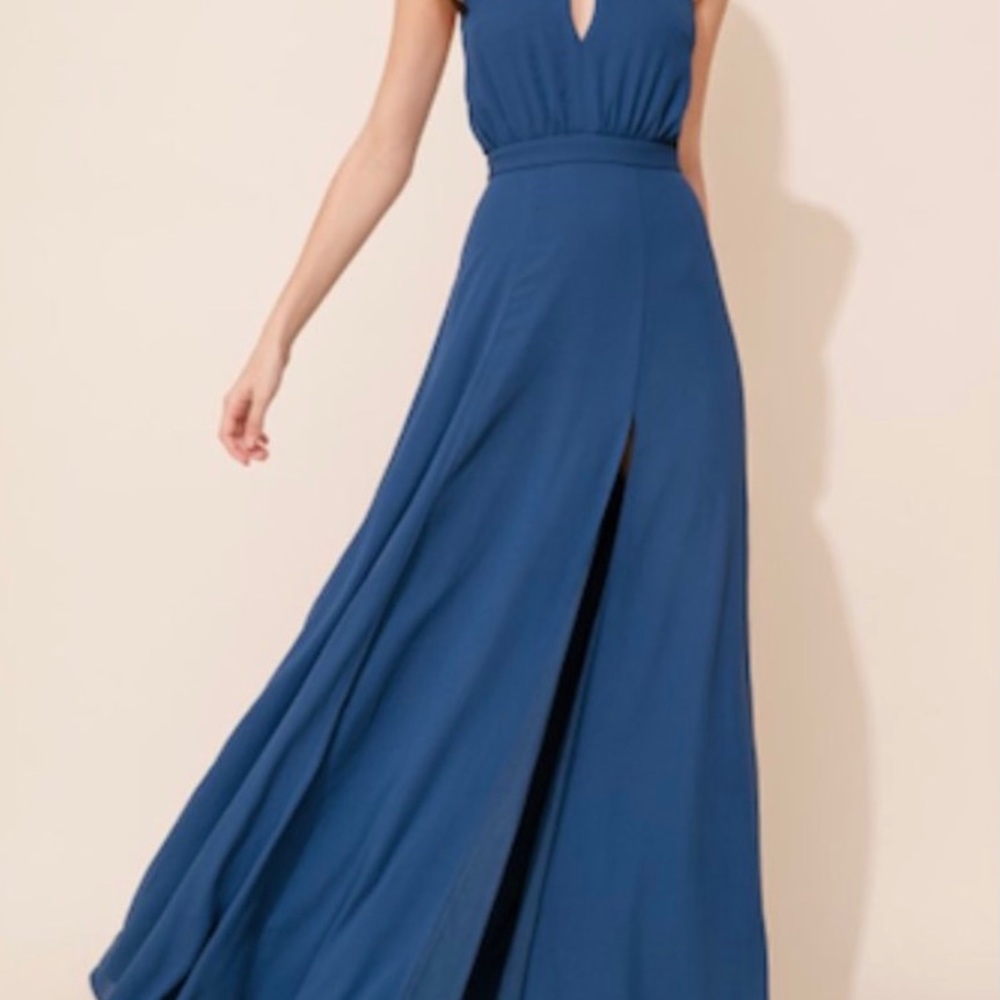 Yumi Kim High Demand Halter Maxi Dress size XS in Ink New with Tag